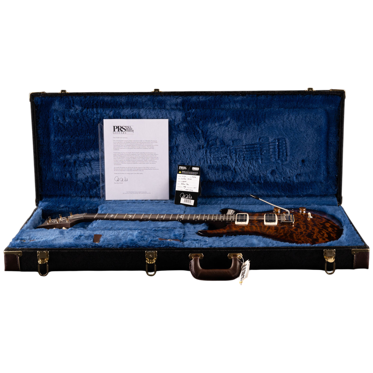 Đàn Guitar Điện PRS McCarty 594 Wood Library 10 Top, Quilt Black Gold Wrap Burst w/Case