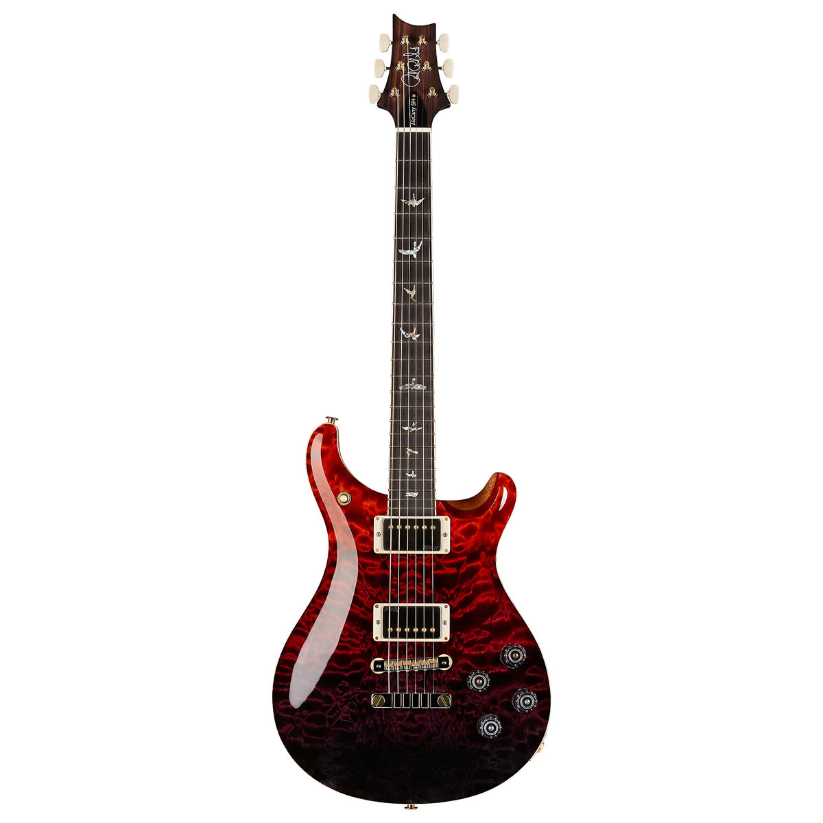 Đàn Guitar Điện PRS McCarty 594 Wood Library 10 Top, Fire Red to Gray Black Fade w/Case