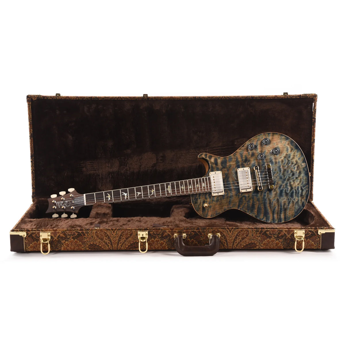 Đàn Guitar Điện PRS McCarty 594 Singlecut Wood Library 10 Top, Quilt Faded Whale Blue w/Case