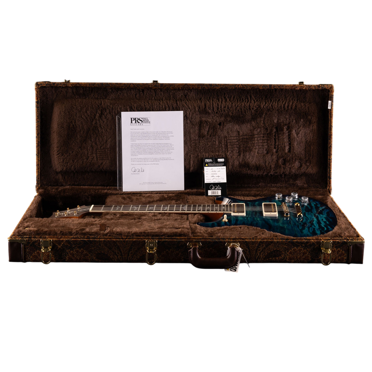 Đàn Guitar Điện PRS McCarty 594 Wood Library 10 Top, Quilt Cobalt Blue w/Case