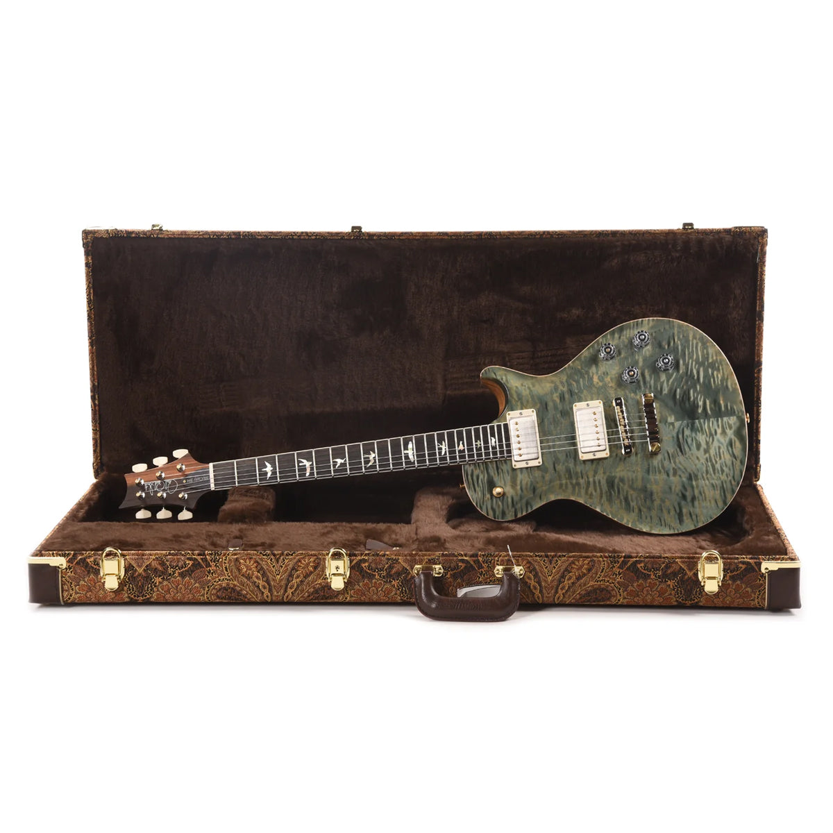 Đàn Guitar Điện PRS McCarty 594 Singlecut Wood Library 10 Top, Quilt Trampas Green w/Case