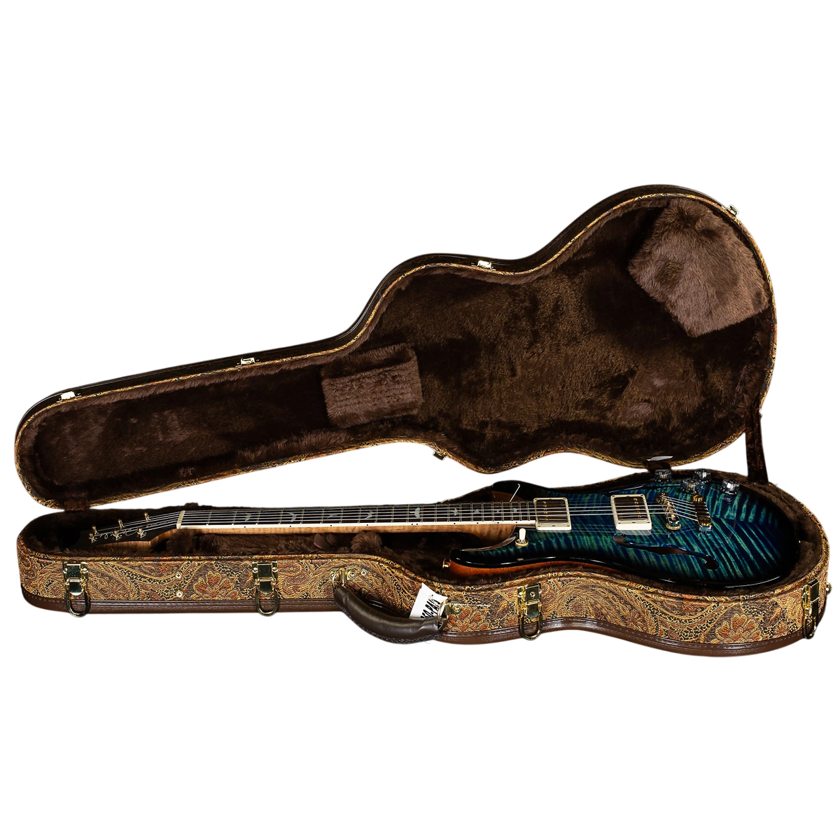 Đàn Guitar Điện PRS McCarty 594 Hollowbody II Wood Library 10 Top, River Blue Smokeburst w/Case