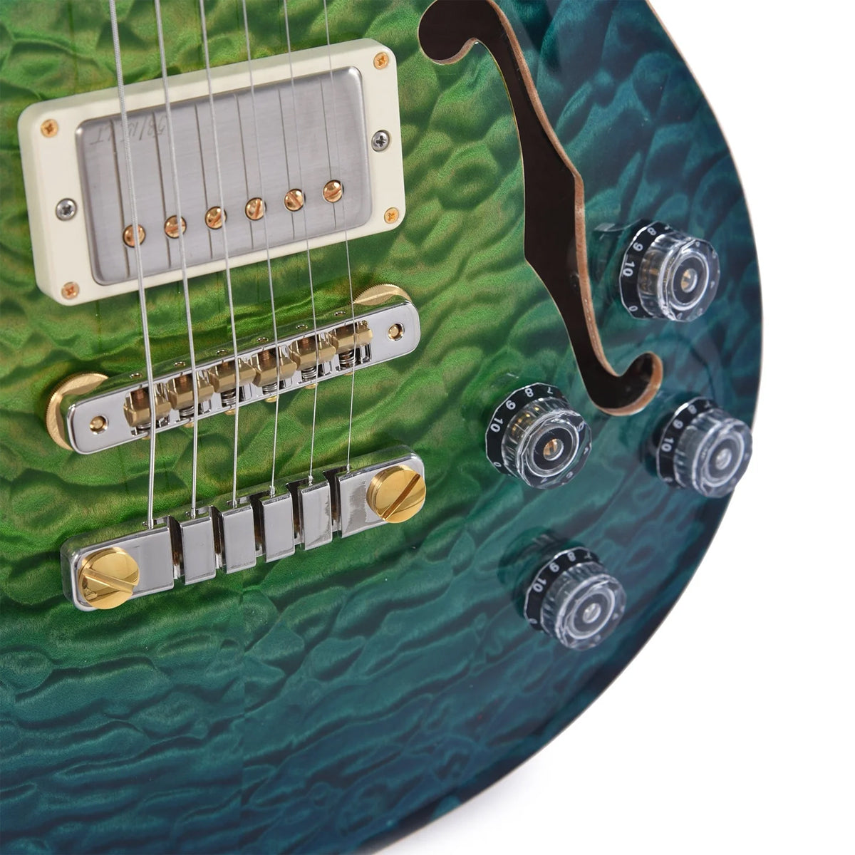 Đàn Guitar Điện PRS McCarty 594 Hollowbody II Wood Library 10 Top Private Stock, Laguna Glow w/Case