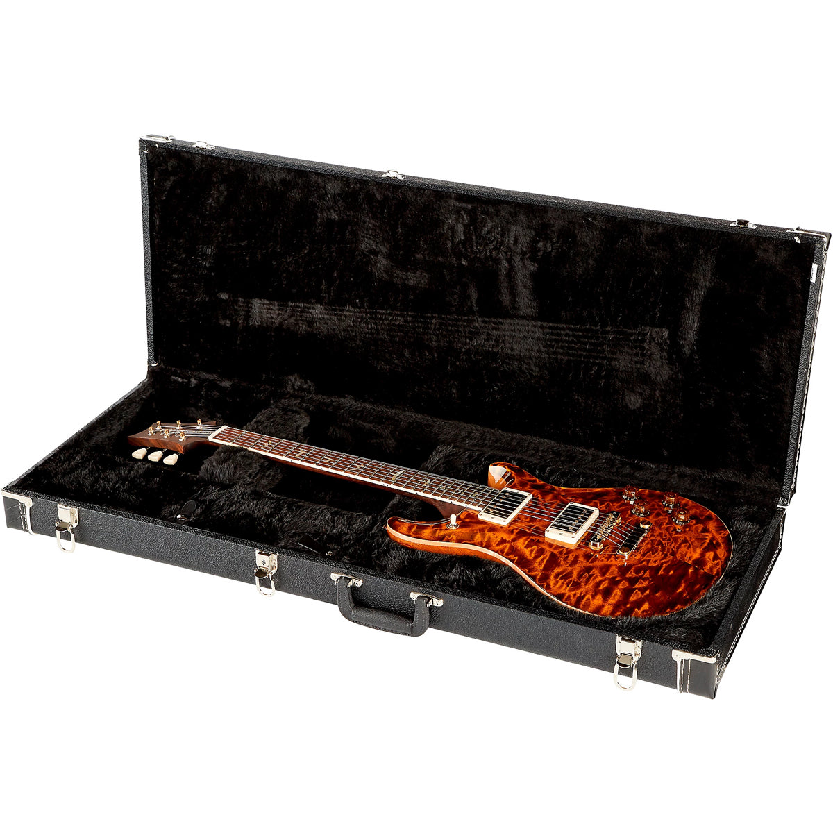 Đàn Guitar Điện PRS McCarty 594 Hollowbody II Wood Library 10 Top, Quilt Orange Tiger w/Case