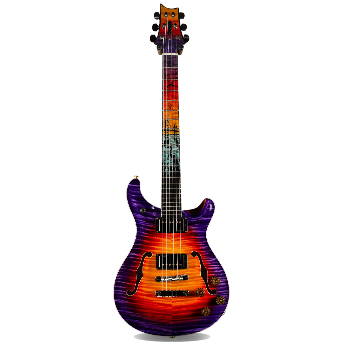 Đàn Guitar Điện PRS McCarty 594 Hollowbody II Wood Library 10 Top Private Stock, Ocean Sunset Glow w/Case