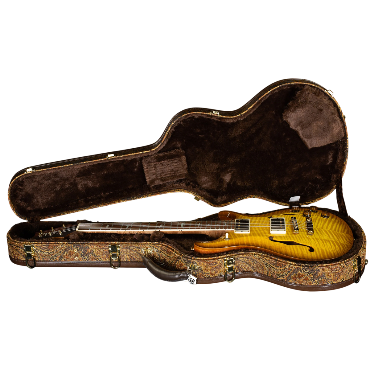 Đàn Guitar Điện PRS McCarty 594 Hollowbody II Wood Library 10 Top, Livingston Lemon Drop w/Case