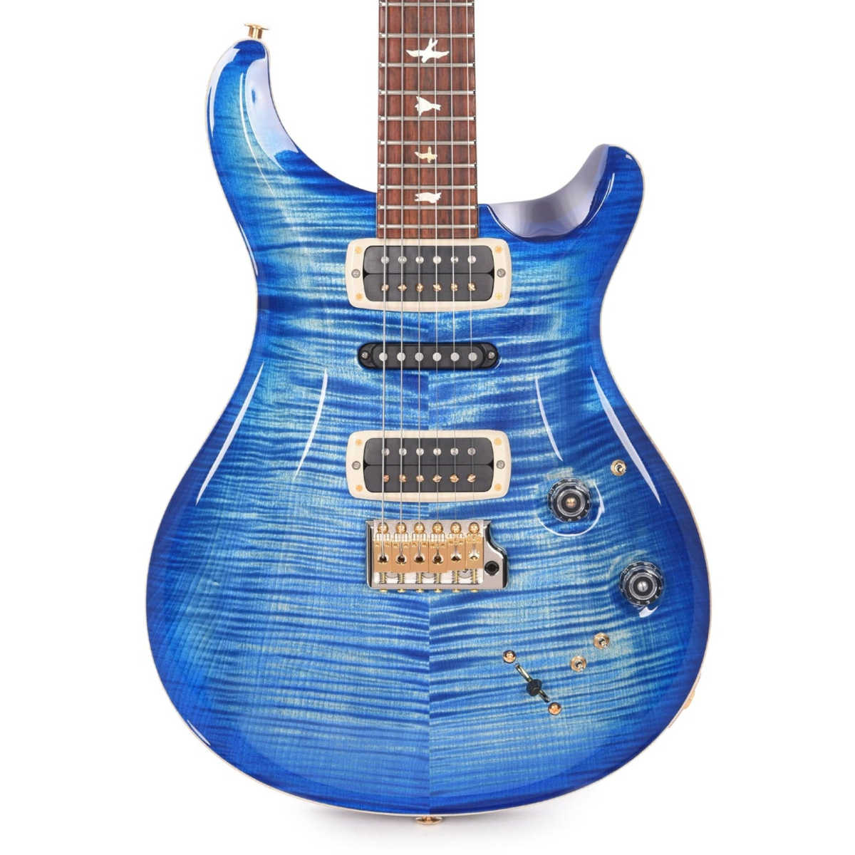 Đàn Guitar Điện PRS Modern Eagle V Wood Library 10 Top, Flame Faded Blue Burst w/Case