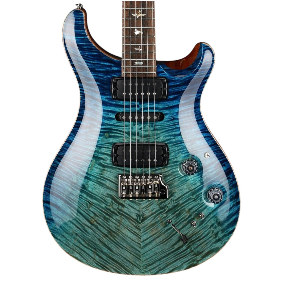 Đàn Guitar Điện PRS Modern Eagle V Wood Library 10 Top Private Stock w/Case màu Aquamarine Dragon's Breath