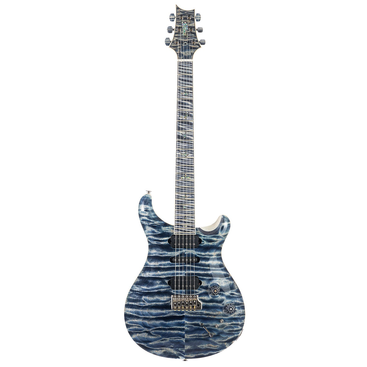 Đàn Guitar Điện PRS Modern Eagle V Wood Library 10 Top Private Stock, Faded Indigo w/Case