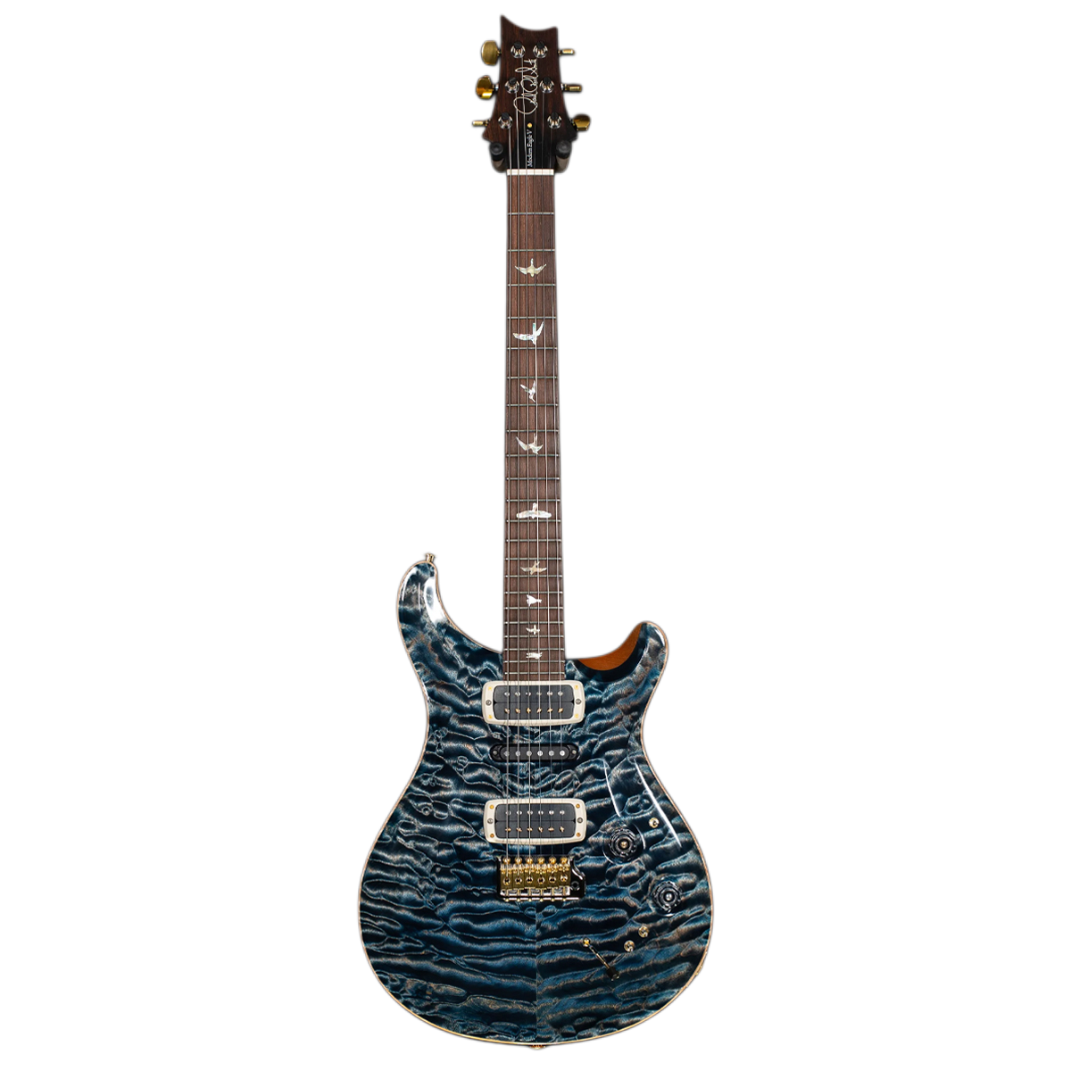 Đàn Guitar Điện PRS Modern Eagle V Wood Library 10 Top, Quilt Faded Whale Blue w/Case
