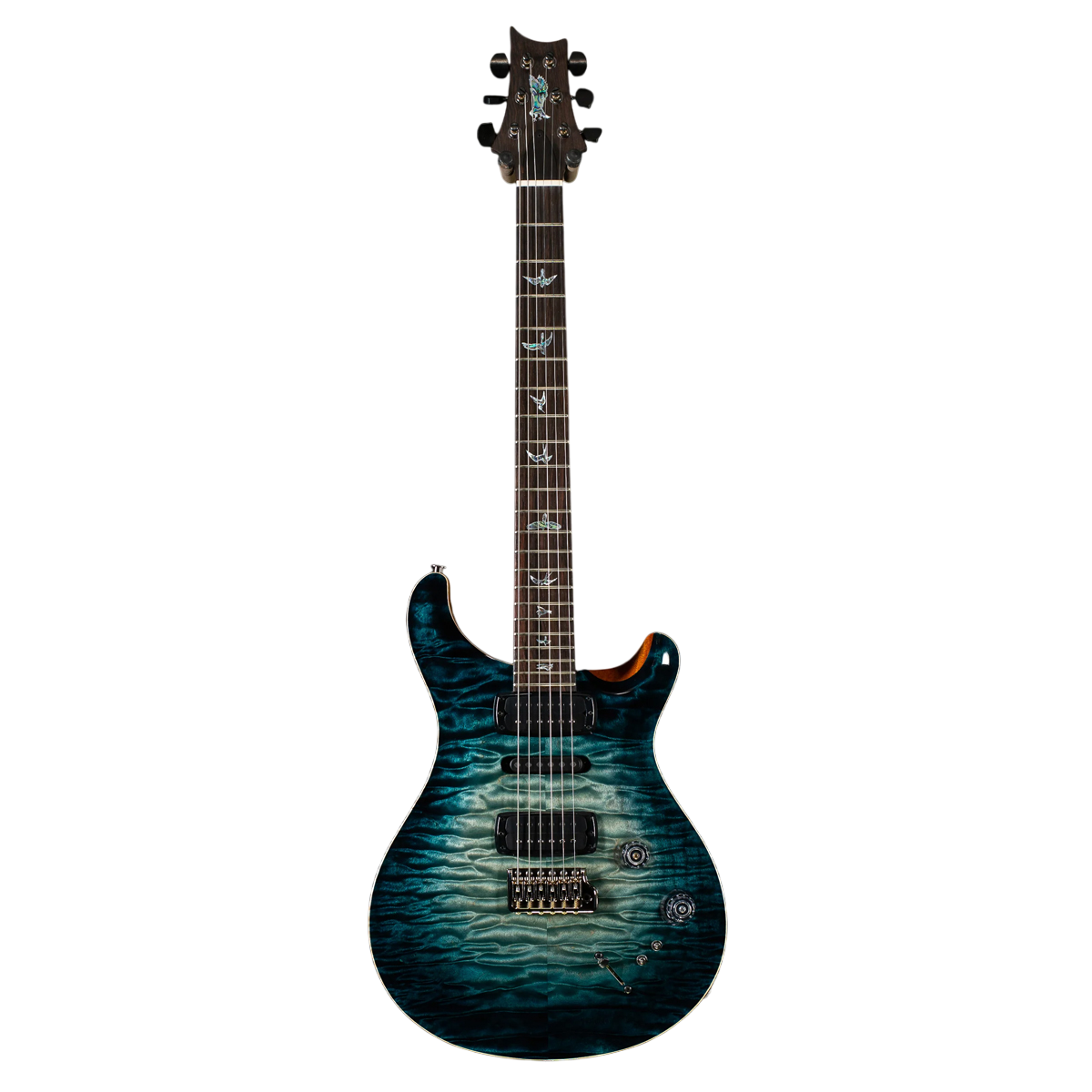 Đàn Guitar Điện PRS Modern Eagle V Wood Library 10 Top Private Stock, PRS Modern Eagle V Wood Library 10 Top Private Stock, Slate Blue Glow w/Case w/Case