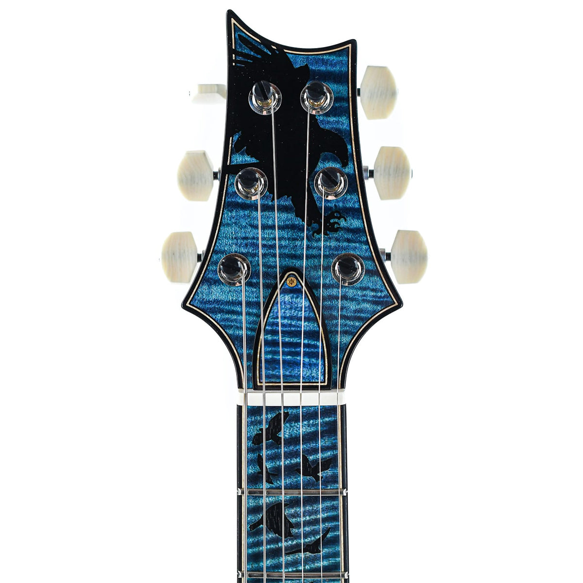 Đàn Guitar Điện PRS Modern Eagle V Wood Library 10 Top Private Stock, Aqua Violet Glow w/Case