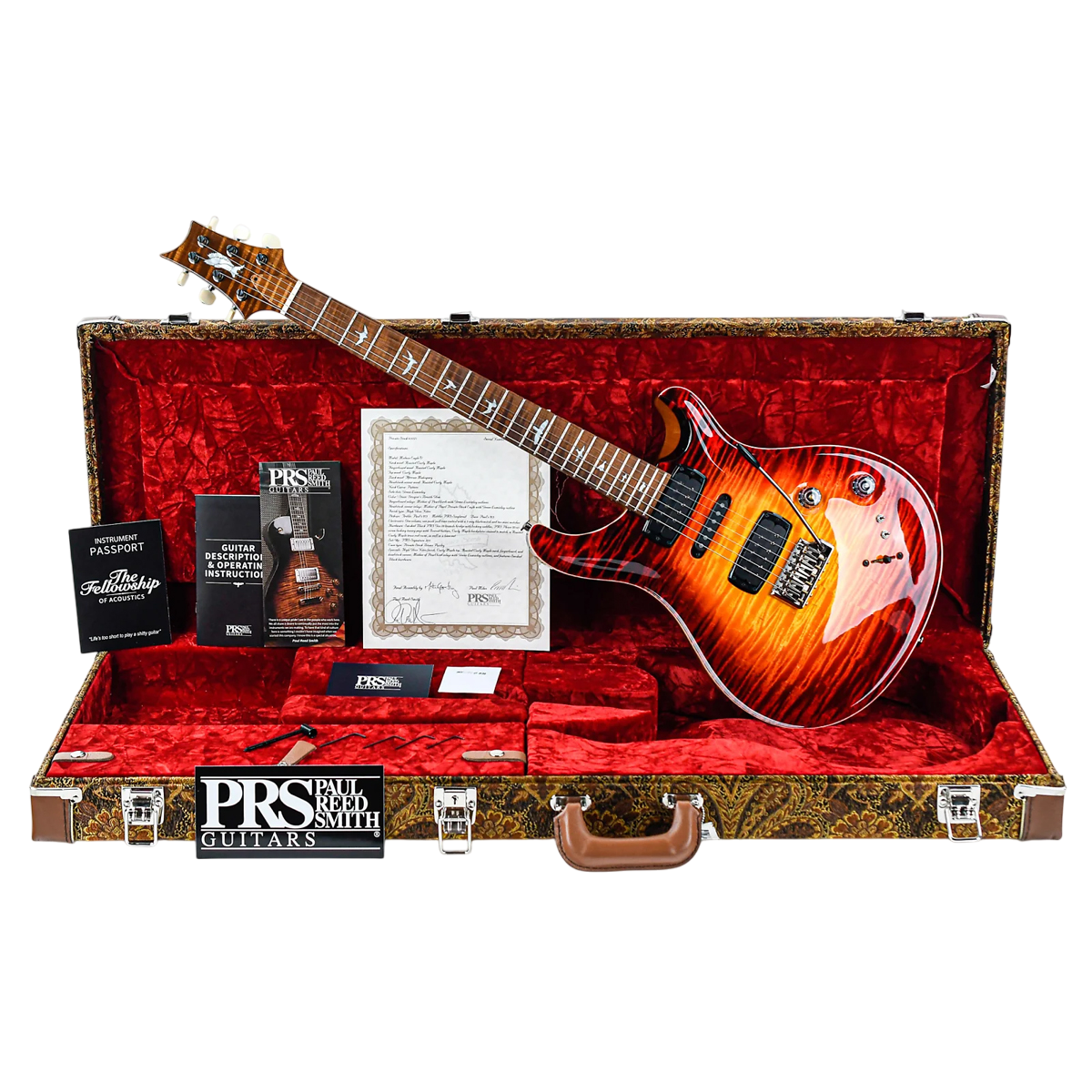 Đàn Guitar Điện PRS Modern Eagle V Wood Library 10 Top Private Stock, Dragons Breath Glow w/Case