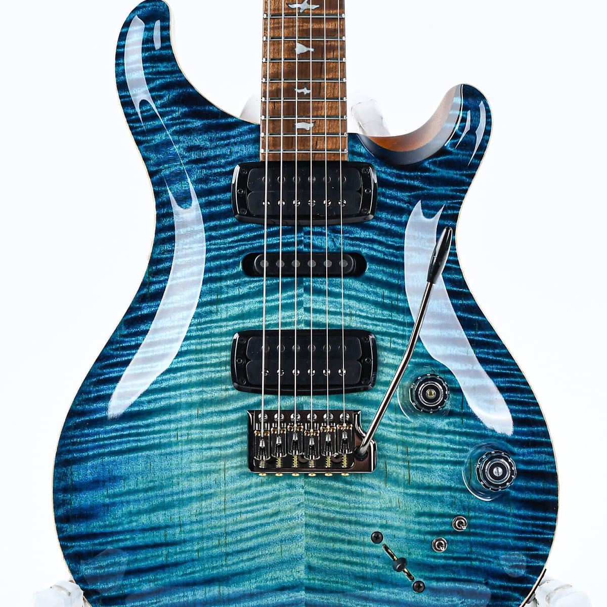 Đàn Guitar Điện PRS Modern Eagle V Wood Library 10 Top Private Stock, Blue Steel Glow w/Case