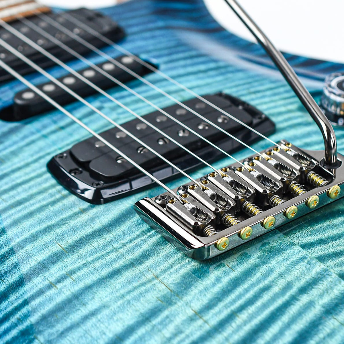 Đàn Guitar Điện PRS Modern Eagle V Wood Library 10 Top Private Stock, Blue Steel Glow w/Case