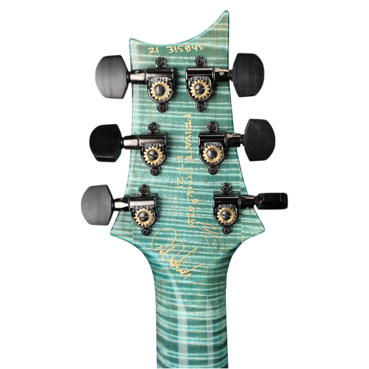 Đàn Guitar Điện PRS Modern Eagle V Wood Library 10 Top Private Stock w/Case màu Aquamarine Dragon's Breath