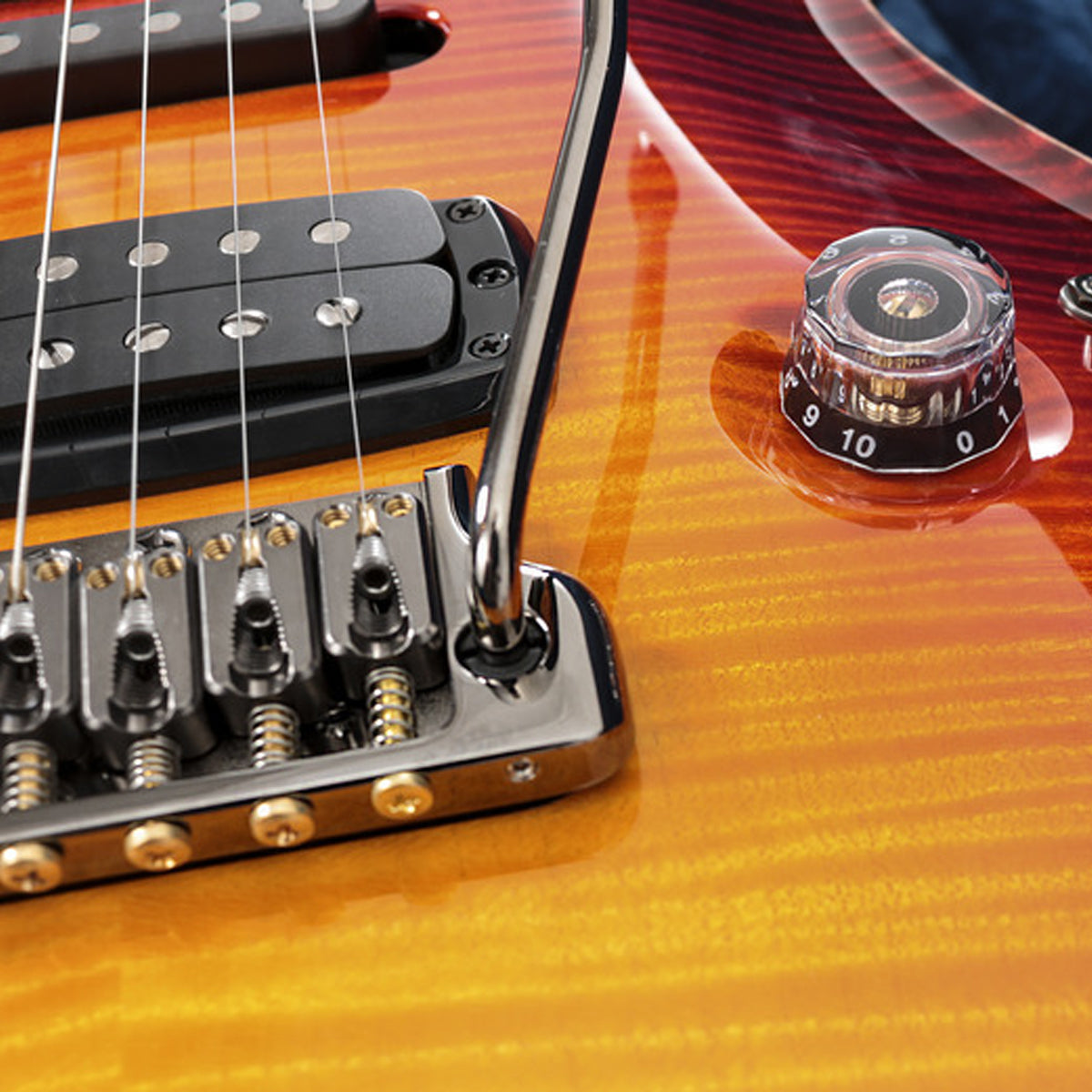 Đàn Guitar Điện PRS Modern Eagle V Wood Library 10 Top Private Stock, Fire Dragon Breath w/Case