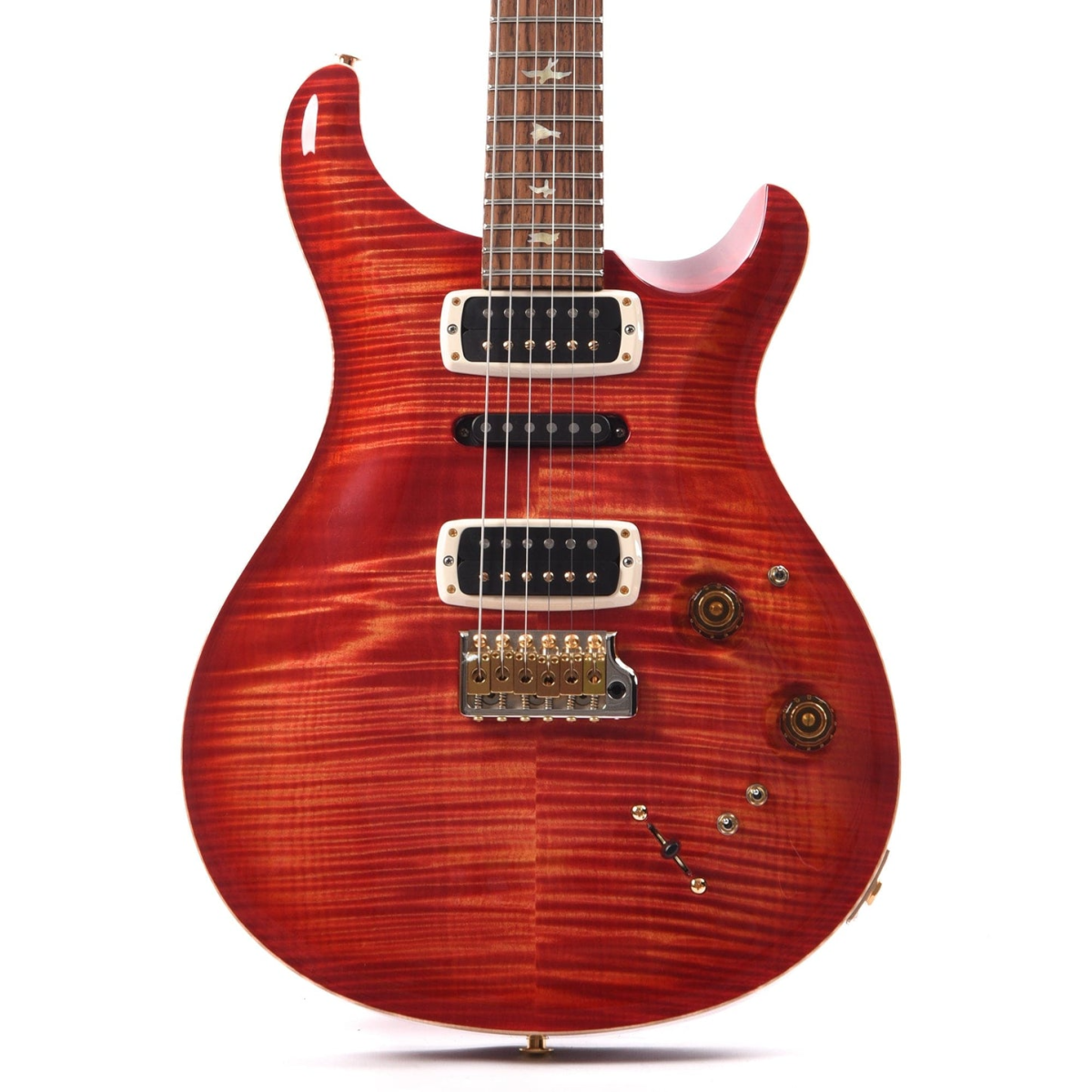 Đàn Guitar Điện PRS Modern Eagle V Wood Library 10 Top, Flame Blood Orange w/Case