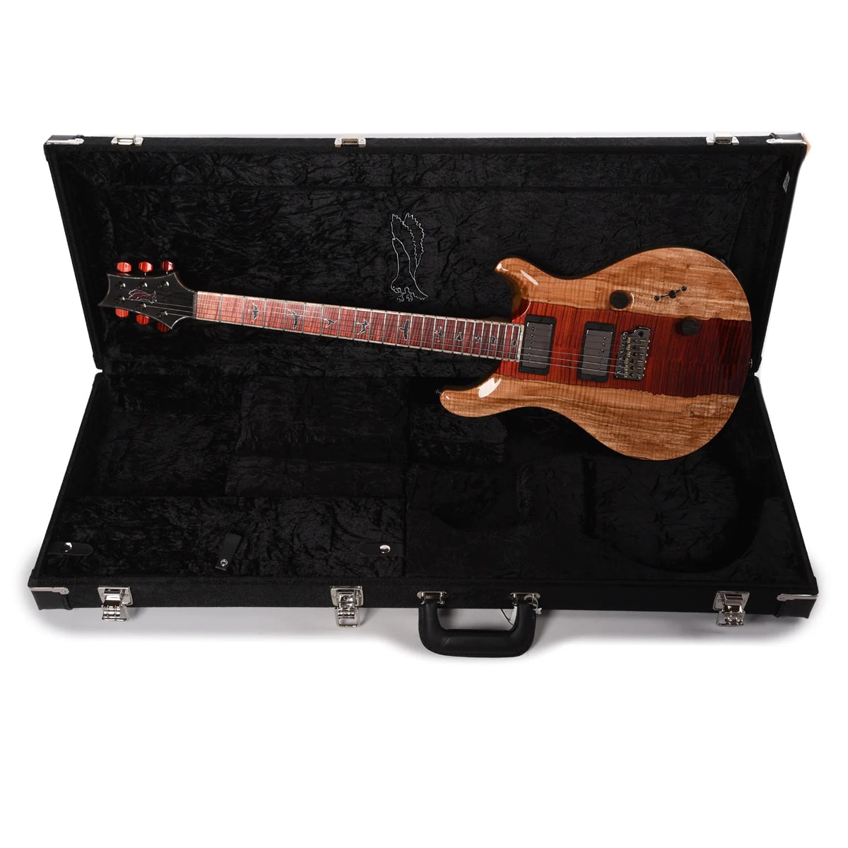 Đàn Guitar Điện PRS Custom 24 Wood Library 10 Top Private Stock, Fire Red Fade w/Case