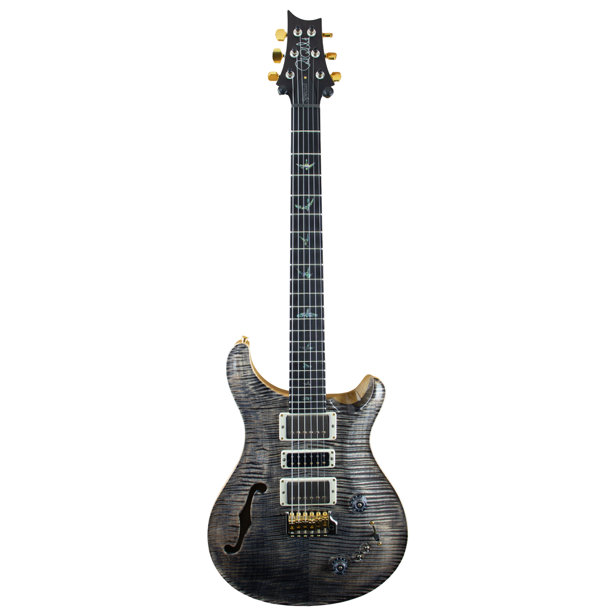 Đàn Guitar Điện PRS Special Semi-Hollow Wood Library 10 Top, Charcoal Smokeburst w/Case