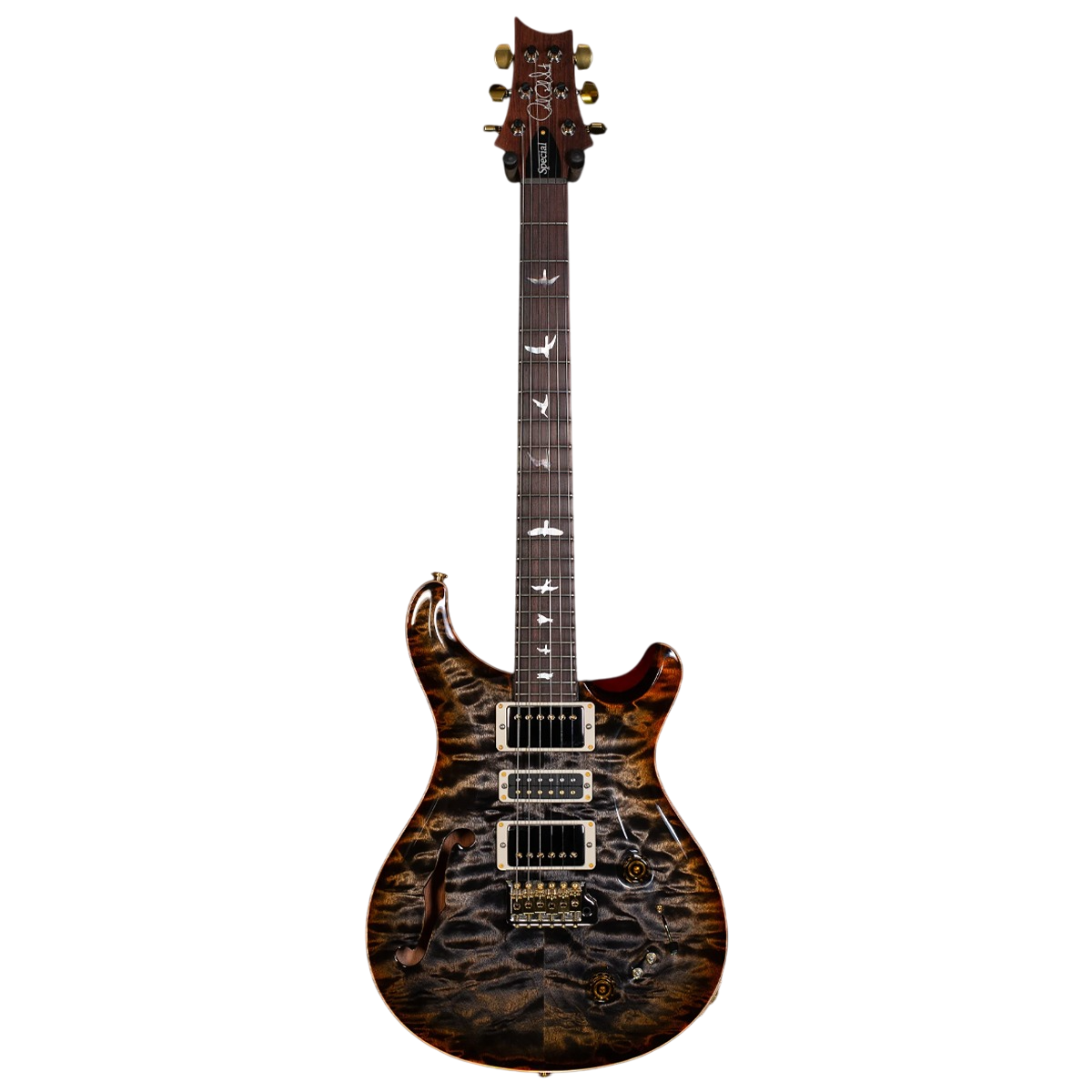 Đàn Guitar Điện PRS Special Semi-Hollow Wood Library 10 Top, Burnt Maple Leaf w/Case