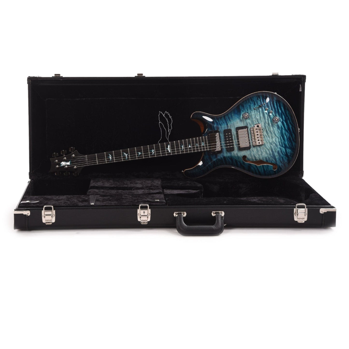 Đàn Guitar Điện PRS Special Semi-Hollow Wood Library 10 Top Private Stock, Blue Steel Glow Smokeburst w/Case