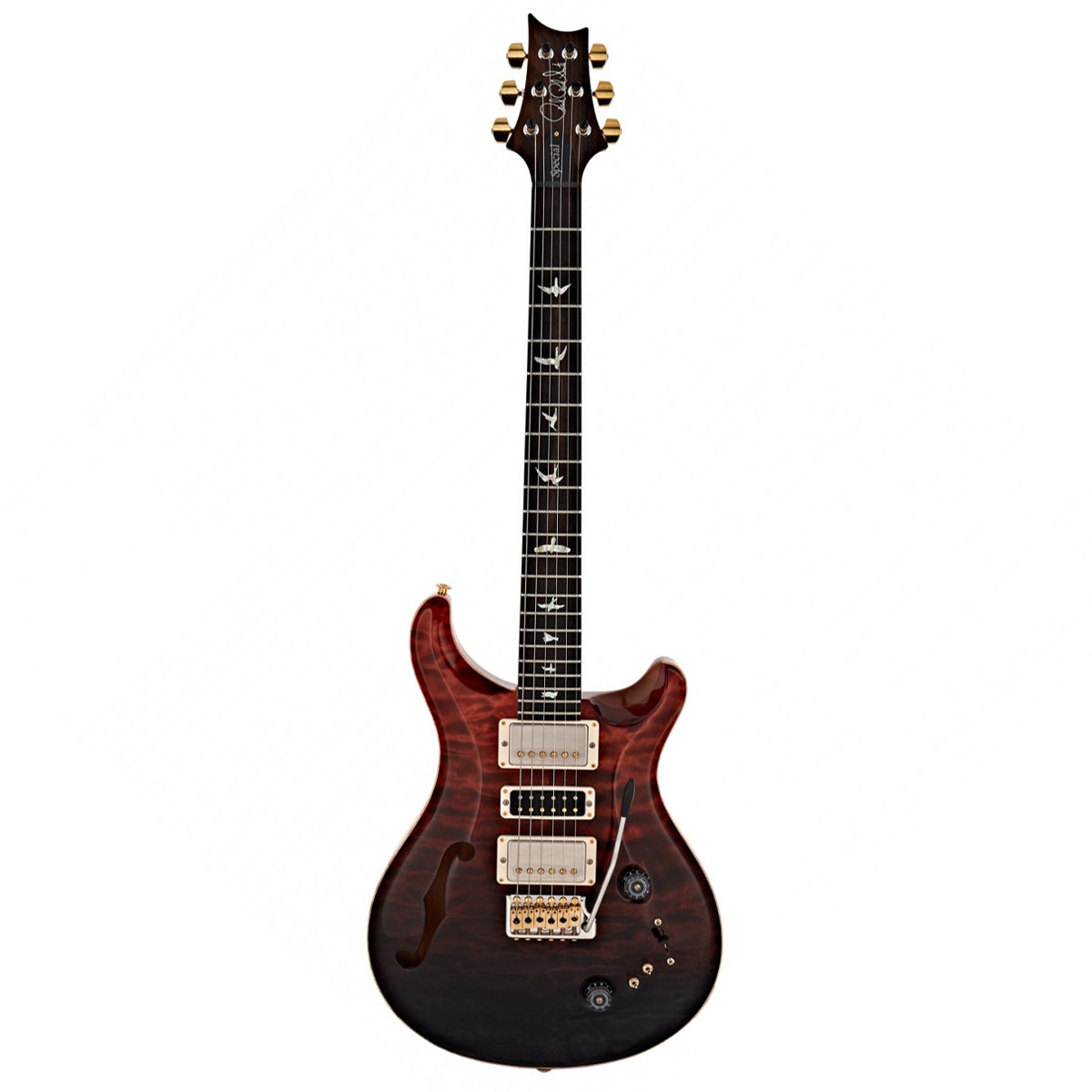 Đàn Guitar Điện PRS Special Semi-Hollow Wood Library 10 Top, Red Amber Burst w/Case