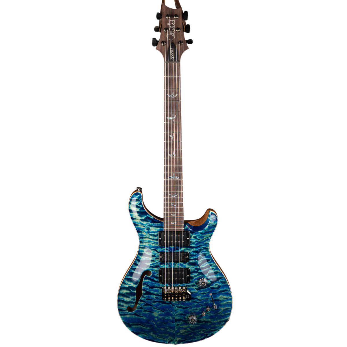 Đàn Guitar Điện PRS Special Semi-Hollow Wood Library 10 Top, River Blue w/Case