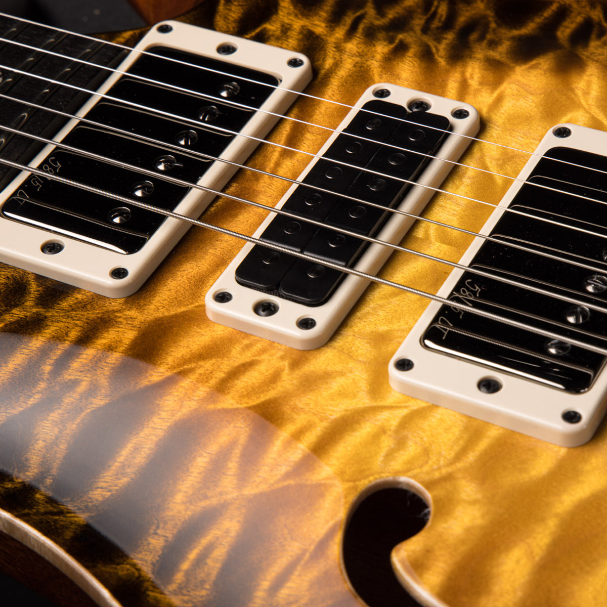 Đàn Guitar Điện PRS Special Semi-Hollow Wood Library 10 Top Private Stock, Sandstorm Glow w/Case