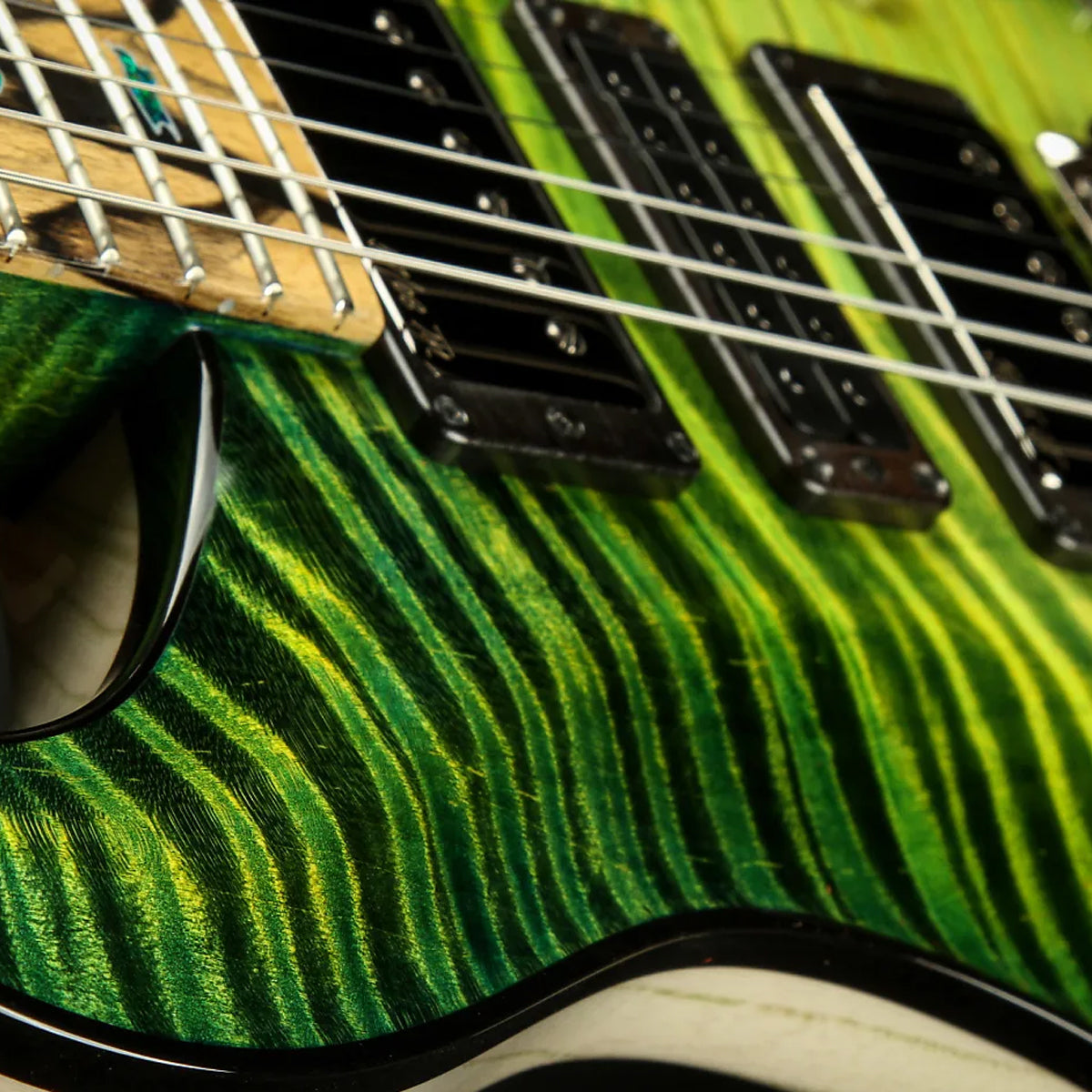 Đàn Guitar Điện PRS Special Semi-Hollow Wood Library 10 Top Private Stock, Rainforest Glow w/Case