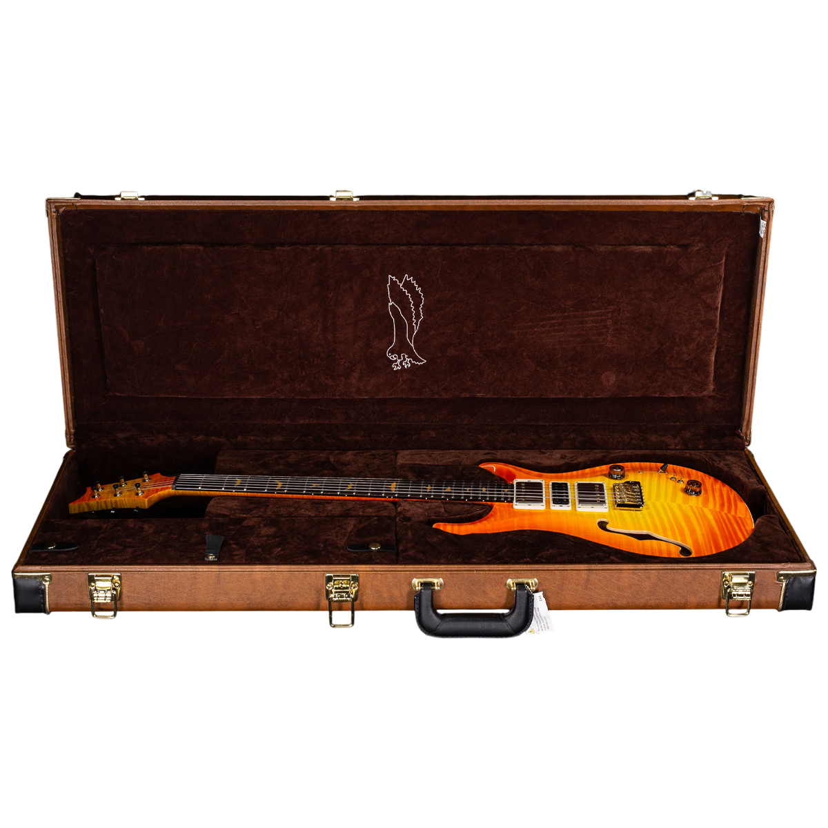 Đàn Guitar Điện PRS Special Semi-Hollow Wood Library 10 Top Private Stock, Citrus Glow w/Case