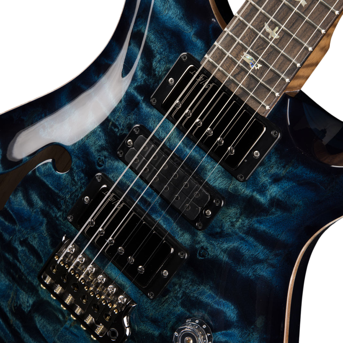 Đàn Guitar Điện PRS Special Semi-Hollow Wood Library 10 Top, Cobalt Blue Smokeburst w/Case