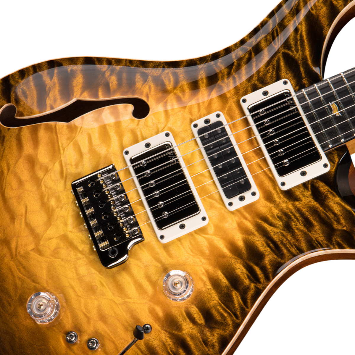 Đàn Guitar Điện PRS Special Semi-Hollow Wood Library 10 Top Private Stock, Sandstorm Glow w/Case