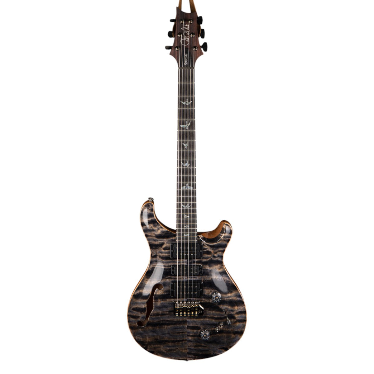 Đàn Guitar Điện PRS Special Semi-Hollow Wood Library 10 Top, Charcoal Quilt w/Case