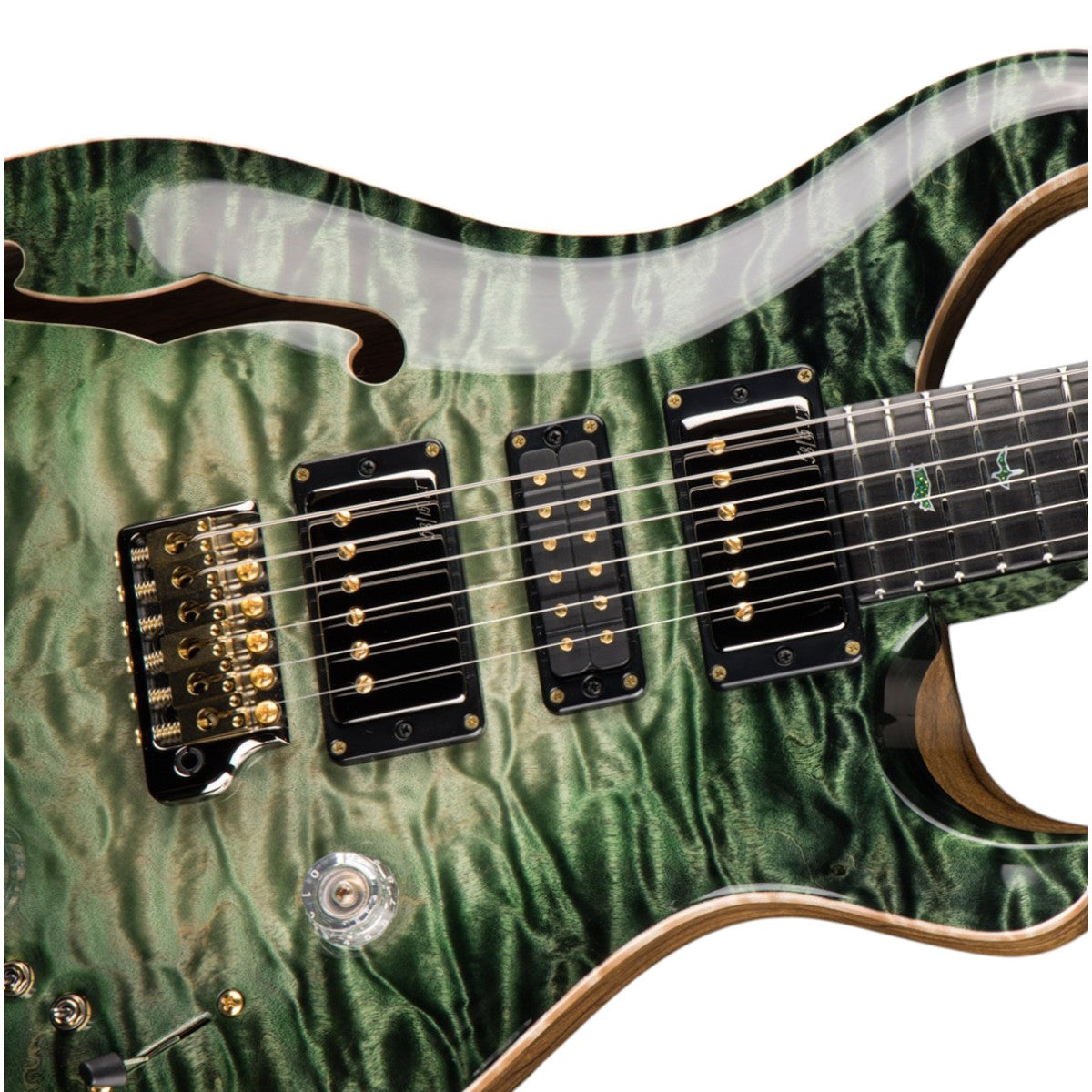 Đàn Guitar Điện PRS Special Semi-Hollow Wood Library 10 Top Private Stock, Sage Glow w/Case