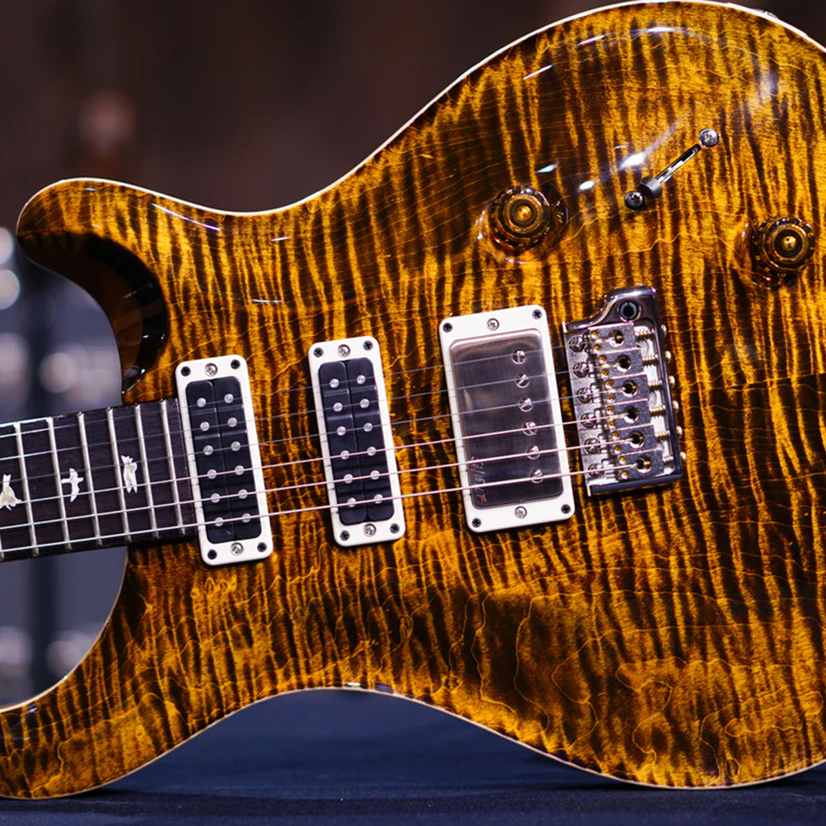 Đàn Guitar Điện PRS Studio - 2024, Yellow Tiger w/Case