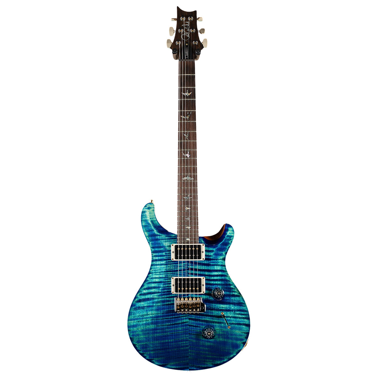 Đàn Guitar Điện PRS Custom 24 Wood Library 10 Top, River Blue w/Case