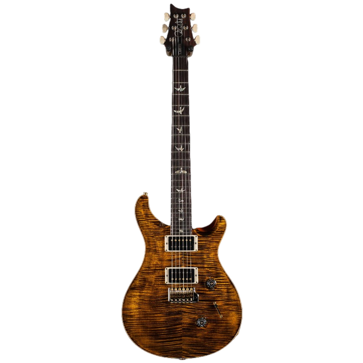 Đàn Guitar Điện PRS Custom 24 Wood Library 10 Top, Yellow Tiger w/Case
