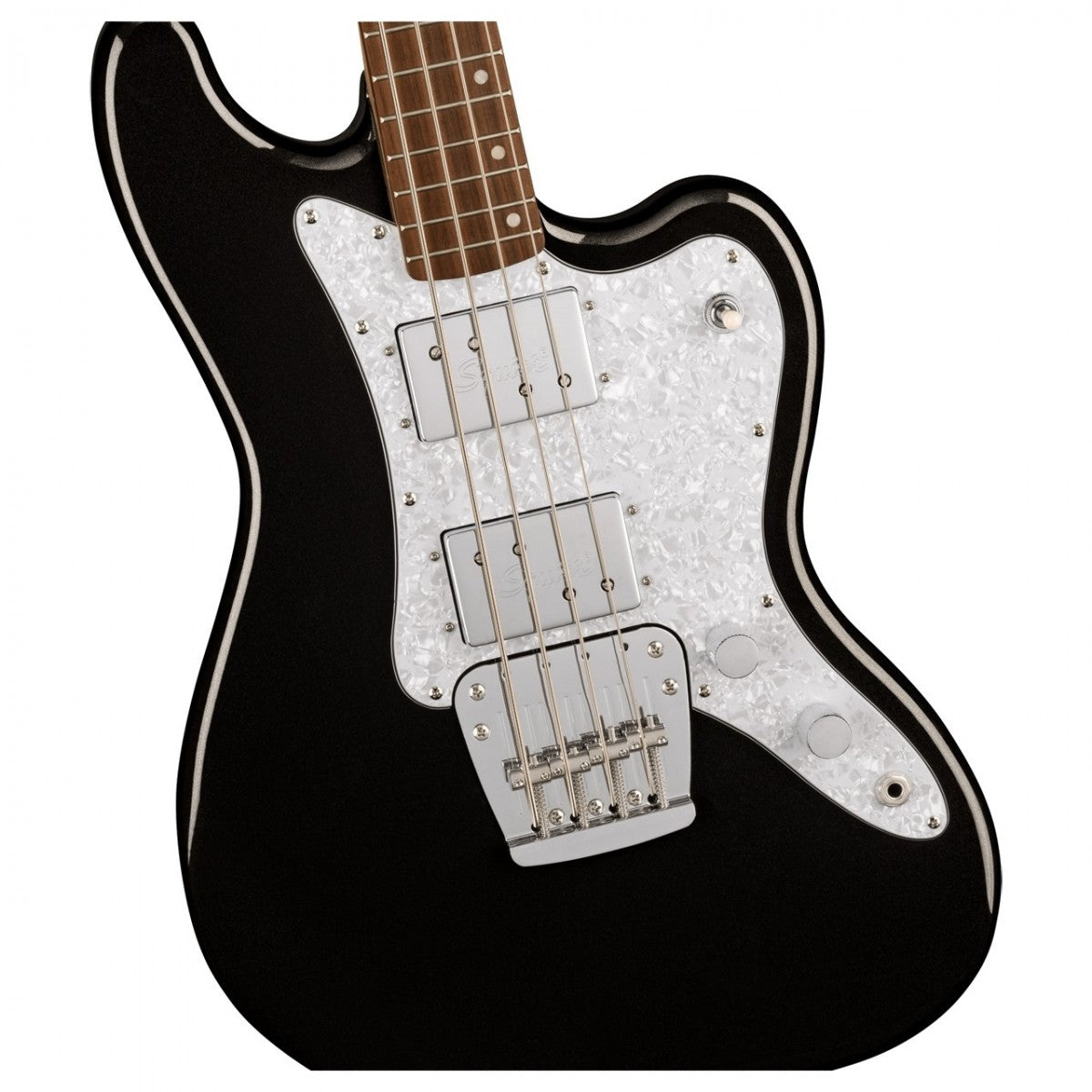 Đàn Guitar Điện Squier Paranormal Rascal Bass HH, Laurel Fingerboard, Metallic Black