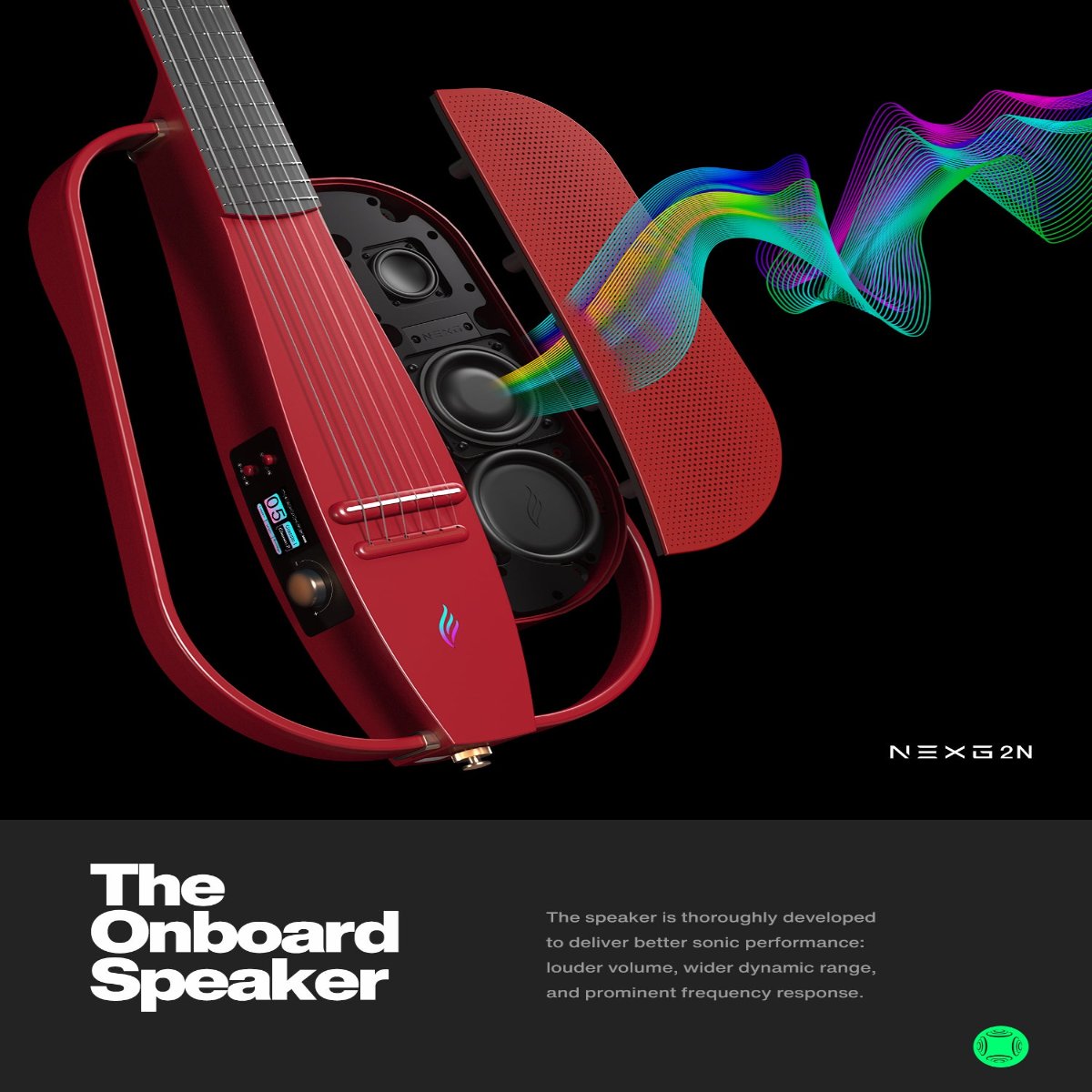 Đàn Guitar Điện Silent Classic Enya NEXG 2N Basic - Smart Audio Guitar, Carbon Fiber Fingerboard, Red
