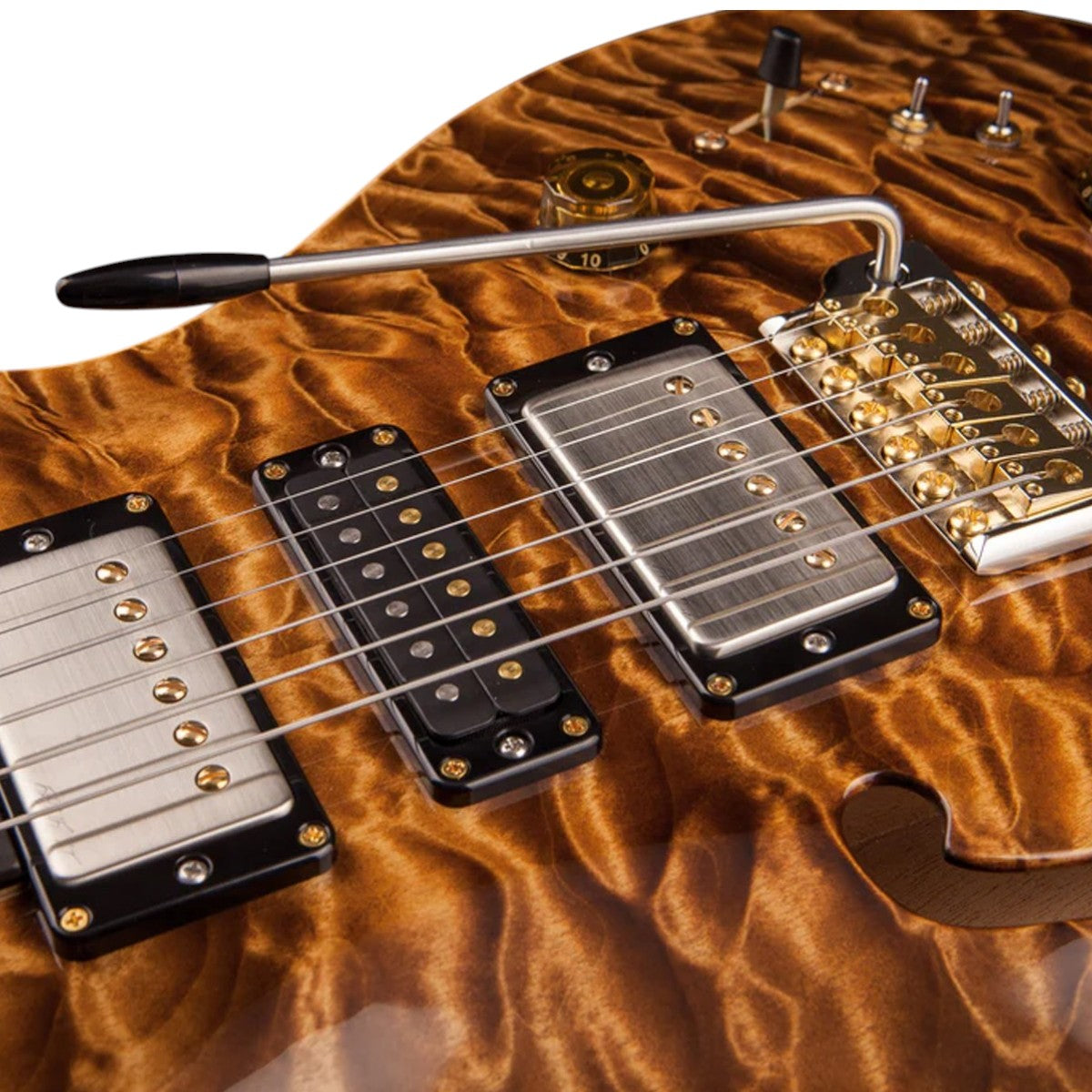 Đàn Guitar Điện PRS Special Semi-Hollow Wood Library 10 Top, Quilt Copperhead w/Case