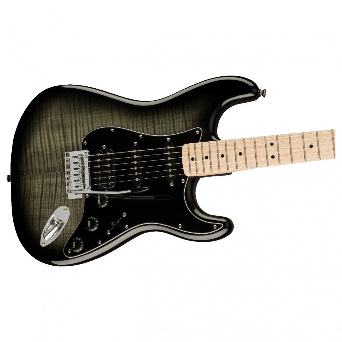 Đàn Guitar Điện Squier Affinity Stratocaster FMT HSS, Maple Fingerboard, Black Burst