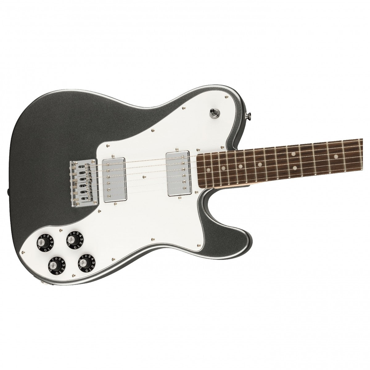 Đàn Guitar Điện Squier Affinity Telecaster Deluxe HH màu Charcoal Frost Metallic bàn phím Laurel