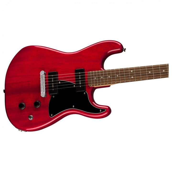 Squier Paranormal Strat-O-Sonic Laurel Fingerboard Crimson Red Transparent