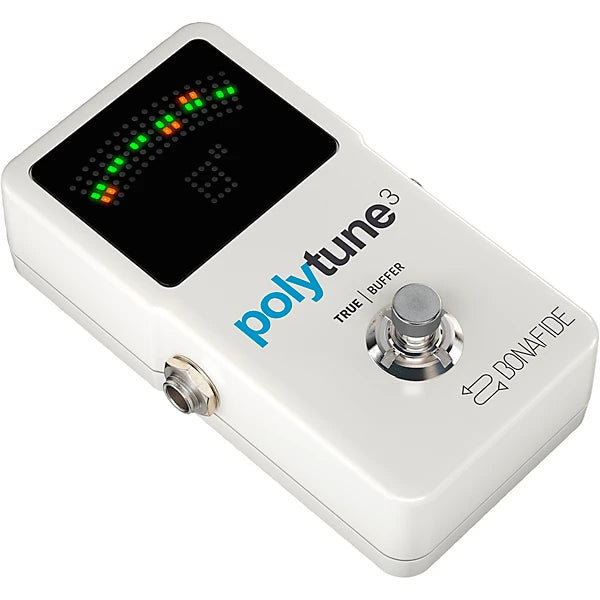 TC Electronic PolyTune 3 Polyphonic LED Guitar Tuner Pedal with Buffer