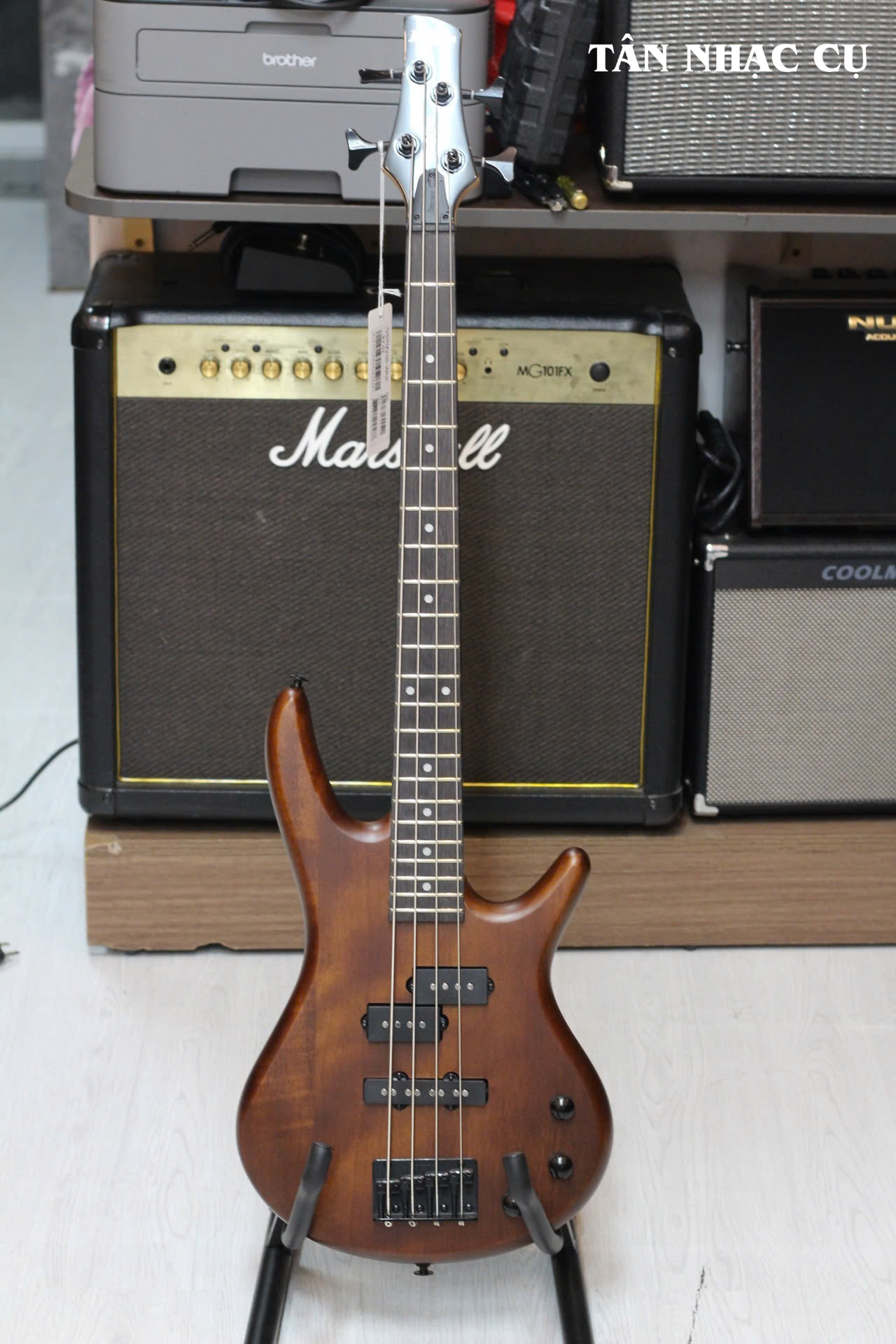 Đàn Guitar Bass Ibanez GSRM20B, Walnut Flat