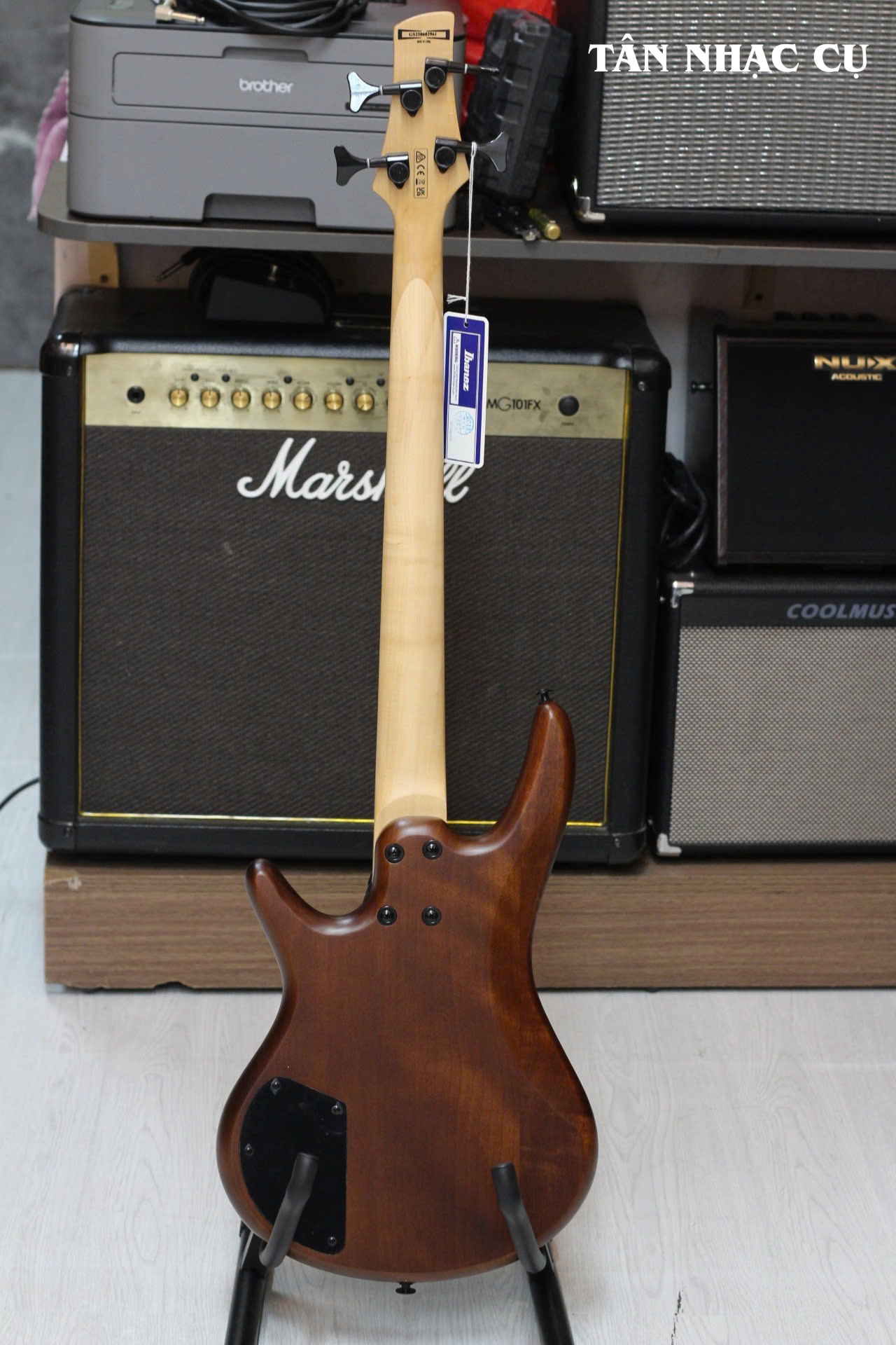 Đàn Guitar Bass Ibanez GSRM20B, Walnut Flat