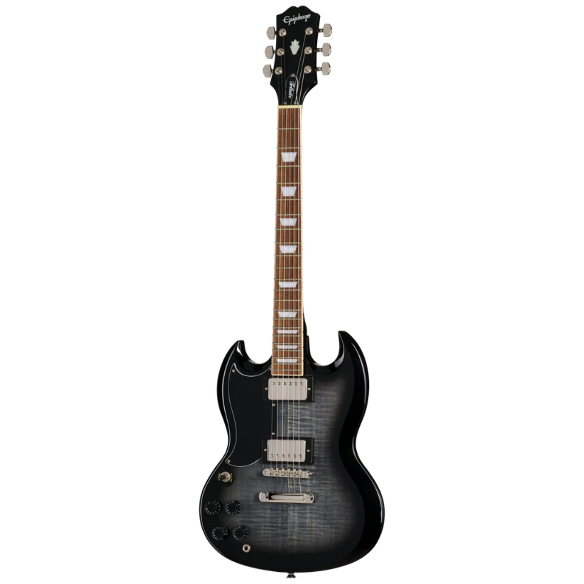 Đàn Guitar Điện Epiphone SG Tribute Plus Left Handed màu Ebony Burst