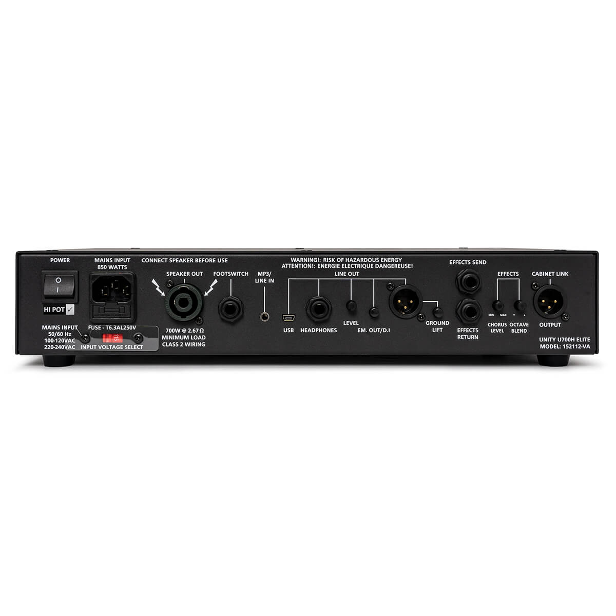 Amp Bass Head Blackstar Unity Elite 700H