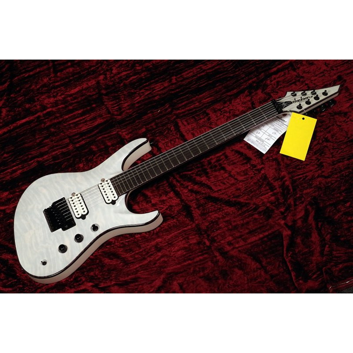 Đàn Guitar Điện Jackson USA Signature Chris Broderick Soloist 7, Ebony Fingerboard, Transparent White, #2803057888